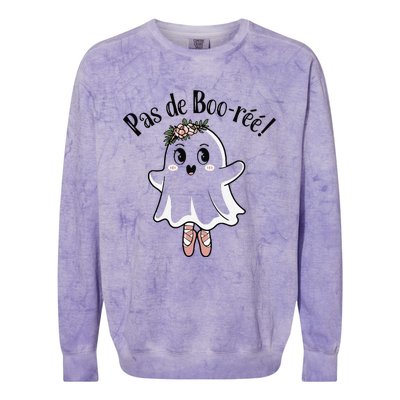 Ghost Pas De BooréE Ballet Dancer Spooky Halloween Colorblast Crewneck Sweatshirt