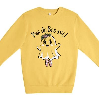 Ghost Pas De BooréE Ballet Dancer Spooky Halloween Premium Crewneck Sweatshirt