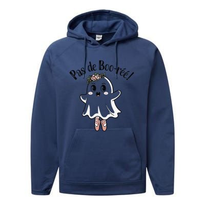 Ghost Pas De BooréE Ballet Dancer Spooky Halloween Performance Fleece Hoodie