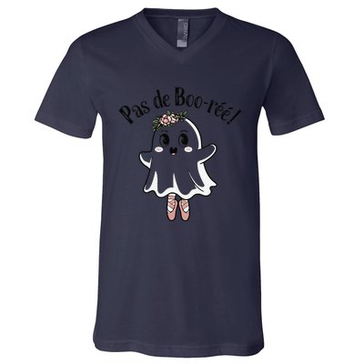 Ghost Pas De BooréE Ballet Dancer Spooky Halloween V-Neck T-Shirt