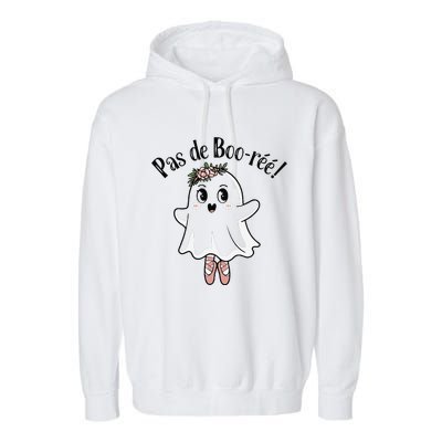 Ghost Pas De BooréE Ballet Dancer Spooky Halloween Garment-Dyed Fleece Hoodie