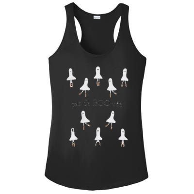 Ghost Pas De BooréE Ballet Dancer Spooky Halloween Ladies PosiCharge Competitor Racerback Tank