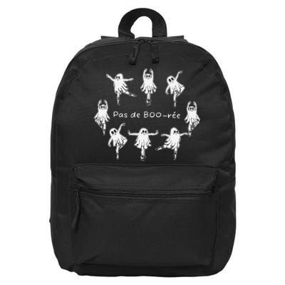 Ghost Pas De BooréE Ballet Dancer Spooky Halloween 16 in Basic Backpack