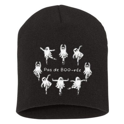 Ghost Pas De BooréE Ballet Dancer Spooky Halloween Short Acrylic Beanie