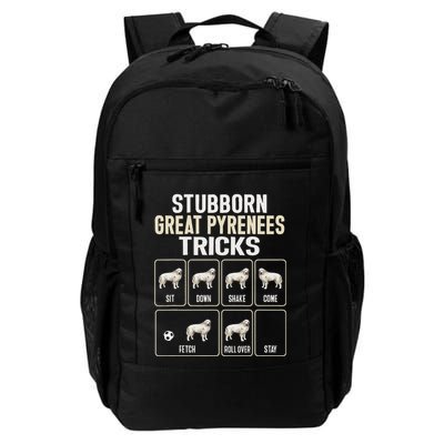 Great Pyrenees Dog Stubborn Great Pyrenees Tricks Daily Commute Backpack