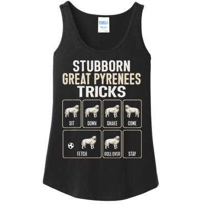 Great Pyrenees Dog Stubborn Great Pyrenees Tricks Ladies Essential Tank