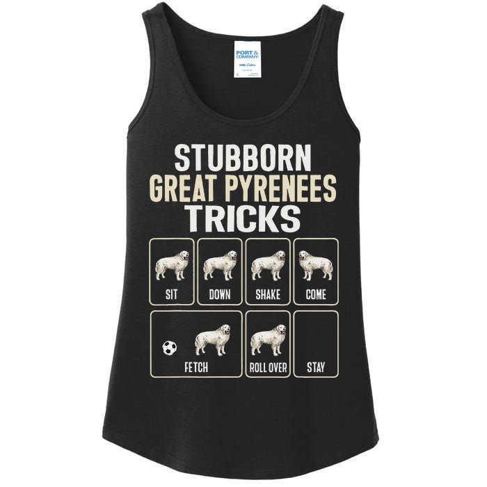 Great Pyrenees Dog Stubborn Great Pyrenees Tricks Ladies Essential Tank