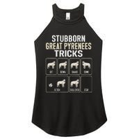 Great Pyrenees Dog Stubborn Great Pyrenees Tricks Women's Perfect Tri Rocker Tank