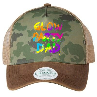 Glow Party Dad Splatter Effect 80 Birthday Party Legacy Tie Dye Trucker Hat
