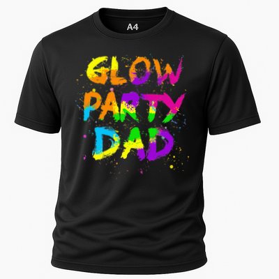Glow Party Dad Splatter Effect 80 Birthday Party Performance Shirt