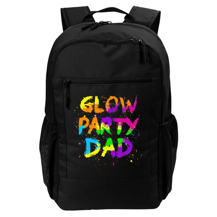 Glow Party Dad Splatter Effect 80 Birthday Party Backpack