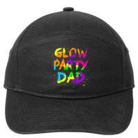 Glow Party Dad Splatter Effect 80 Birthday Party 7-Panel Snapback Hat