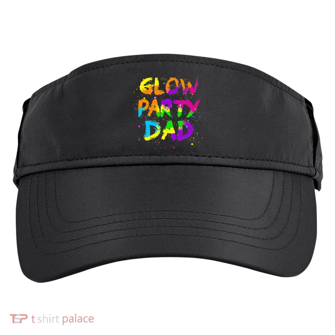 Glow Party Dad Splatter Effect 80 Birthday Party Adult Drive Performance Visor