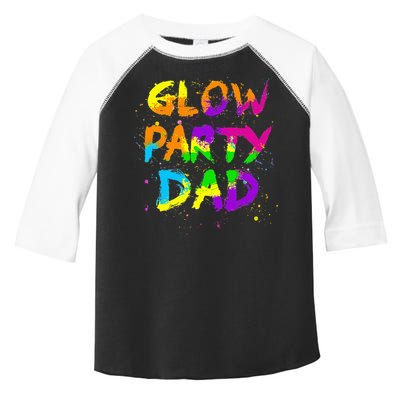 Glow Party Dad Splatter Effect 80 Birthday Party Toddler Fine Jersey T-Shirt