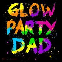 Glow Party Dad Splatter Effect 80 Birthday Party Zip Tote Bag