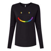 G.A.Y Pride Equality Lgbtq Smile Womens Cotton Relaxed Long Sleeve T-Shirt