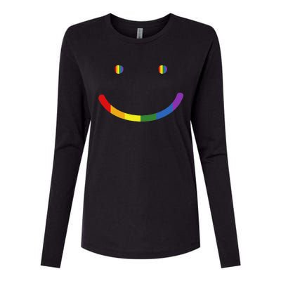 G.A.Y Pride Equality Lgbtq Smile Womens Cotton Relaxed Long Sleeve T-Shirt