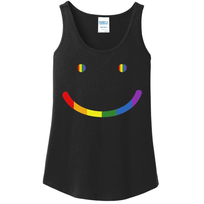 G.A.Y Pride Equality Lgbtq Smile Ladies Essential Tank