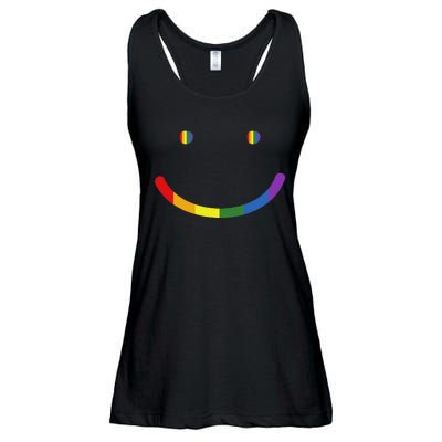 G.A.Y Pride Equality Lgbtq Smile Ladies Essential Flowy Tank