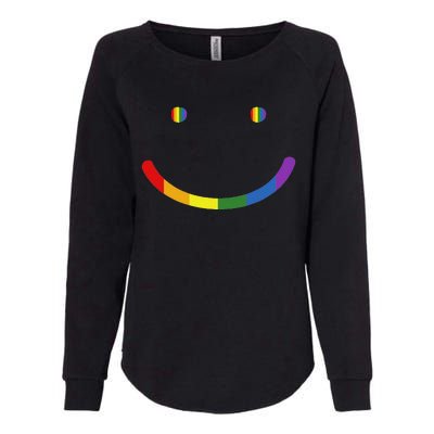 G.A.Y Pride Equality Lgbtq Smile Womens California Wash Sweatshirt