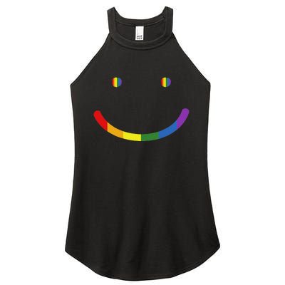 G.A.Y Pride Equality Lgbtq Smile Women's Perfect Tri Rocker Tank