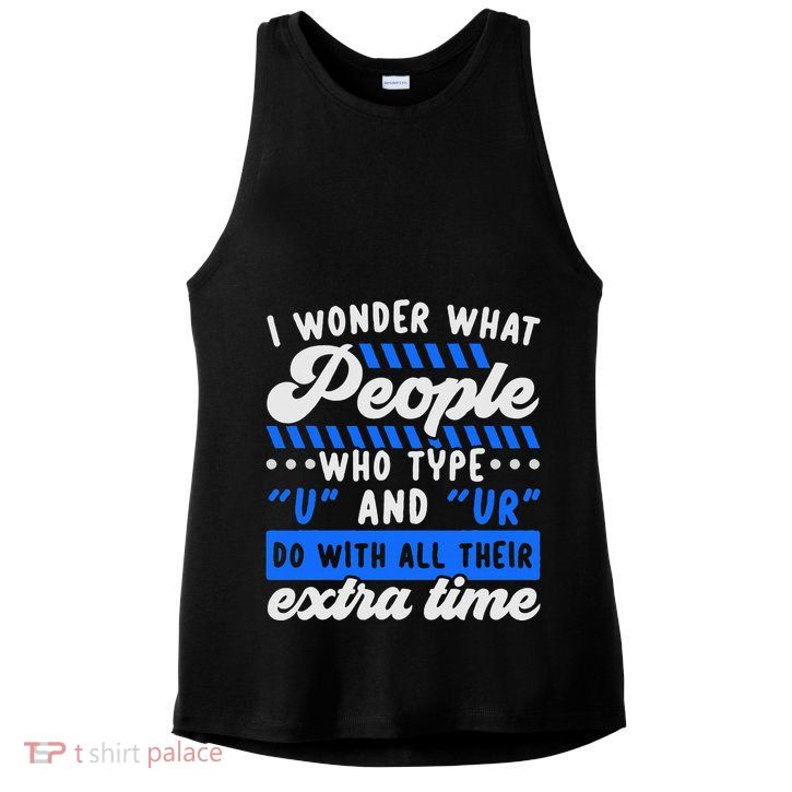Grammar Police English Writing Teacher Apostrophe  Ladies PosiCharge Tri-Blend Wicking Tank
