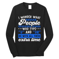 Grammar Police English Writing Teacher Apostrophe  Long Sleeve Shirt