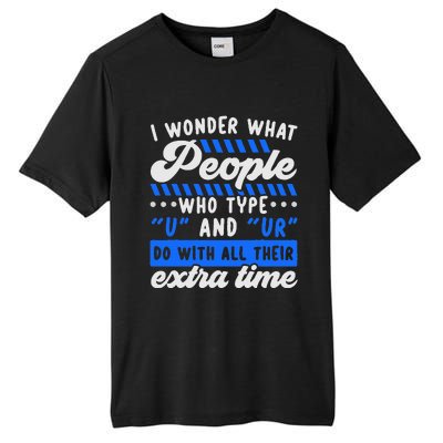 Grammar Police English Writing Teacher Apostrophe  Tall Fusion ChromaSoft Performance T-Shirt