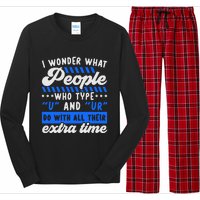 Grammar Police English Writing Teacher Apostrophe  Long Sleeve Pajama Set