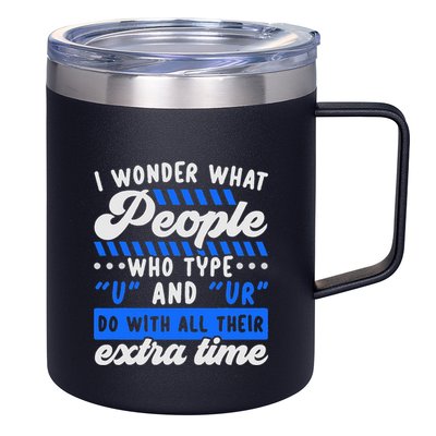 Grammar Police English Writing Teacher Apostrophe  12oz Stainless Steel Coffee Mug