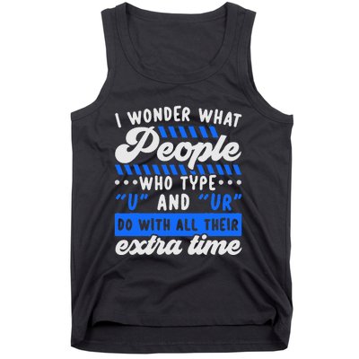 Grammar Police English Writing Teacher Apostrophe  Tank Top