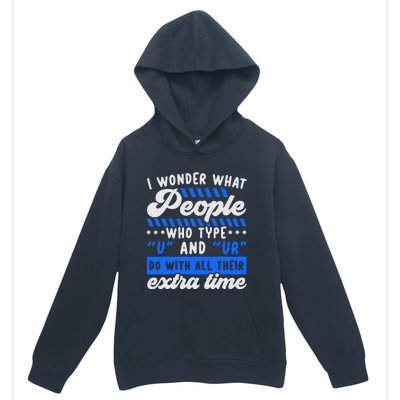 Grammar Police English Writing Teacher Apostrophe  Urban Pullover Hoodie