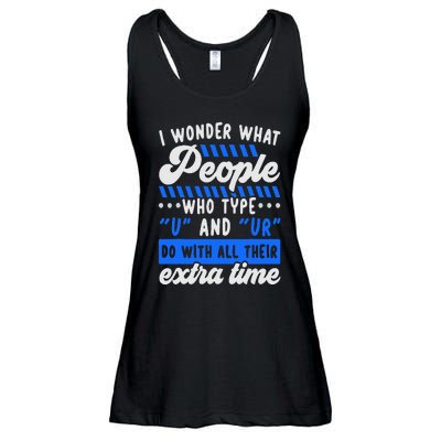 Grammar Police English Writing Teacher Apostrophe Ladies Essential Flowy Tank