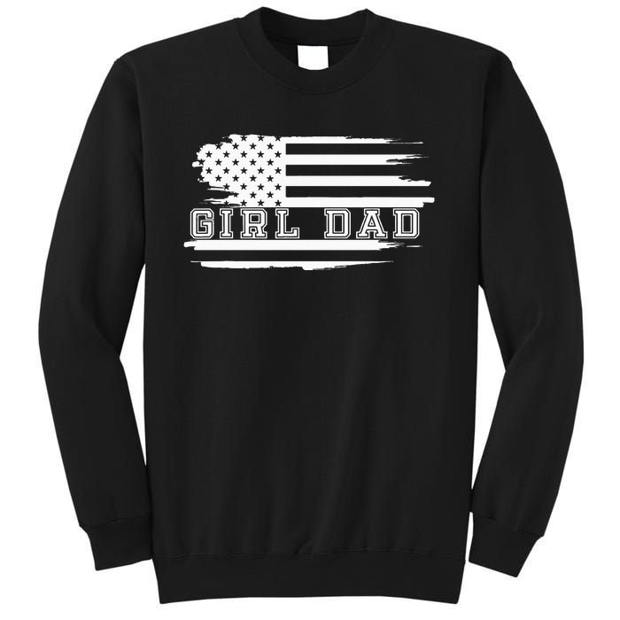 GirlDad Proud Father of Fathers Day Vintage Sweatshirt