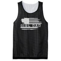 GirlDad Proud Father of Fathers Day Vintage Mesh Reversible Basketball Jersey Tank