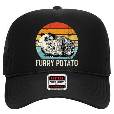 Guinea Pig Furry Potato Vintage Guinea Pig High Crown Mesh Back Trucker Hat