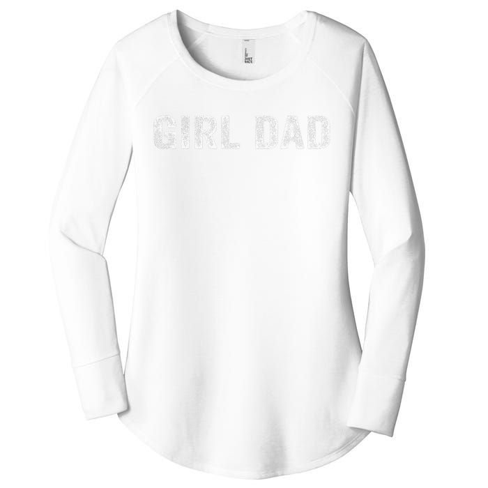 GirlDad Proud Father of Fathers Day Vintage Women's Perfect Tri Tunic Long Sleeve Shirt