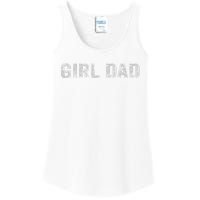 GirlDad Proud Father of Fathers Day Vintage Ladies Essential Tank