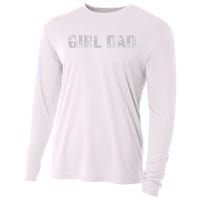 GirlDad Proud Father of Fathers Day Vintage Cooling Performance Long Sleeve Crew