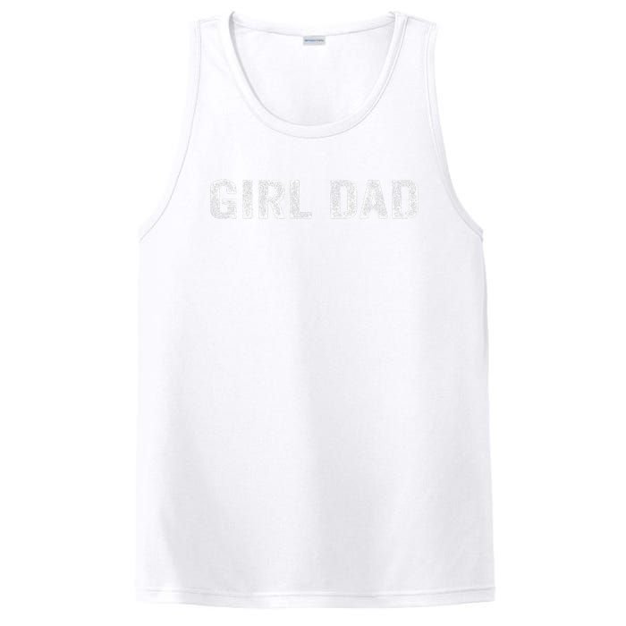 GirlDad Proud Father of Fathers Day Vintage PosiCharge Competitor Tank