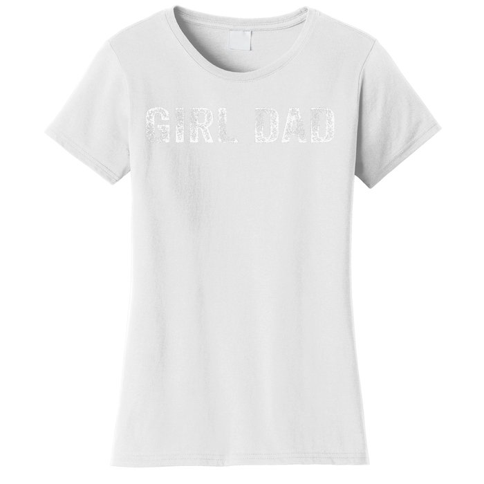 GirlDad Proud Father of Fathers Day Vintage Women's T-Shirt