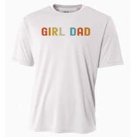 GirlDad Proud Father of Fathers Day Vintage Cooling Performance Crew T-Shirt