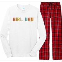 GirlDad Proud Father of Fathers Day Vintage Long Sleeve Pajama Set