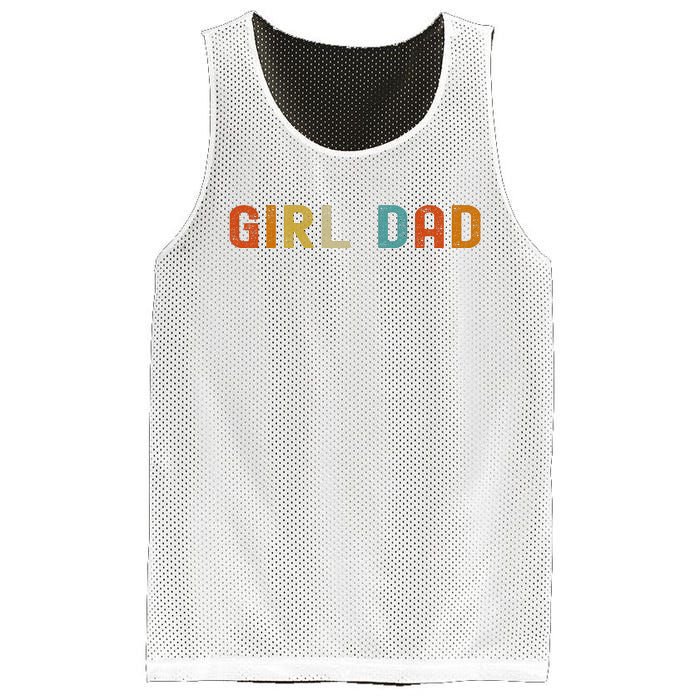 GirlDad Proud Father of Fathers Day Vintage Mesh Reversible Basketball Jersey Tank