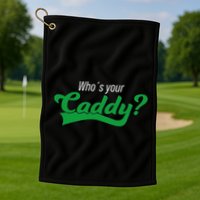 Golf Player Funny Caddy Costume Tournament Who´S Your Caddy Golf Towel