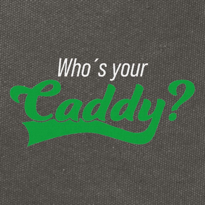 Golf Player Funny Caddy Costume Tournament Who´S Your Caddy Cotton Canvas Backpack