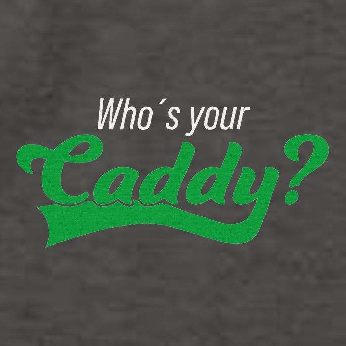 Golf Player Funny Caddy Costume Tournament Who´S Your Caddy Vector Backpack