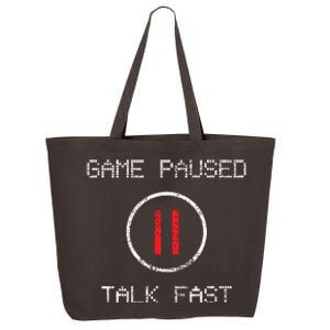 Game Paused Funny Saying Gamer Gift 25L Jumbo Tote