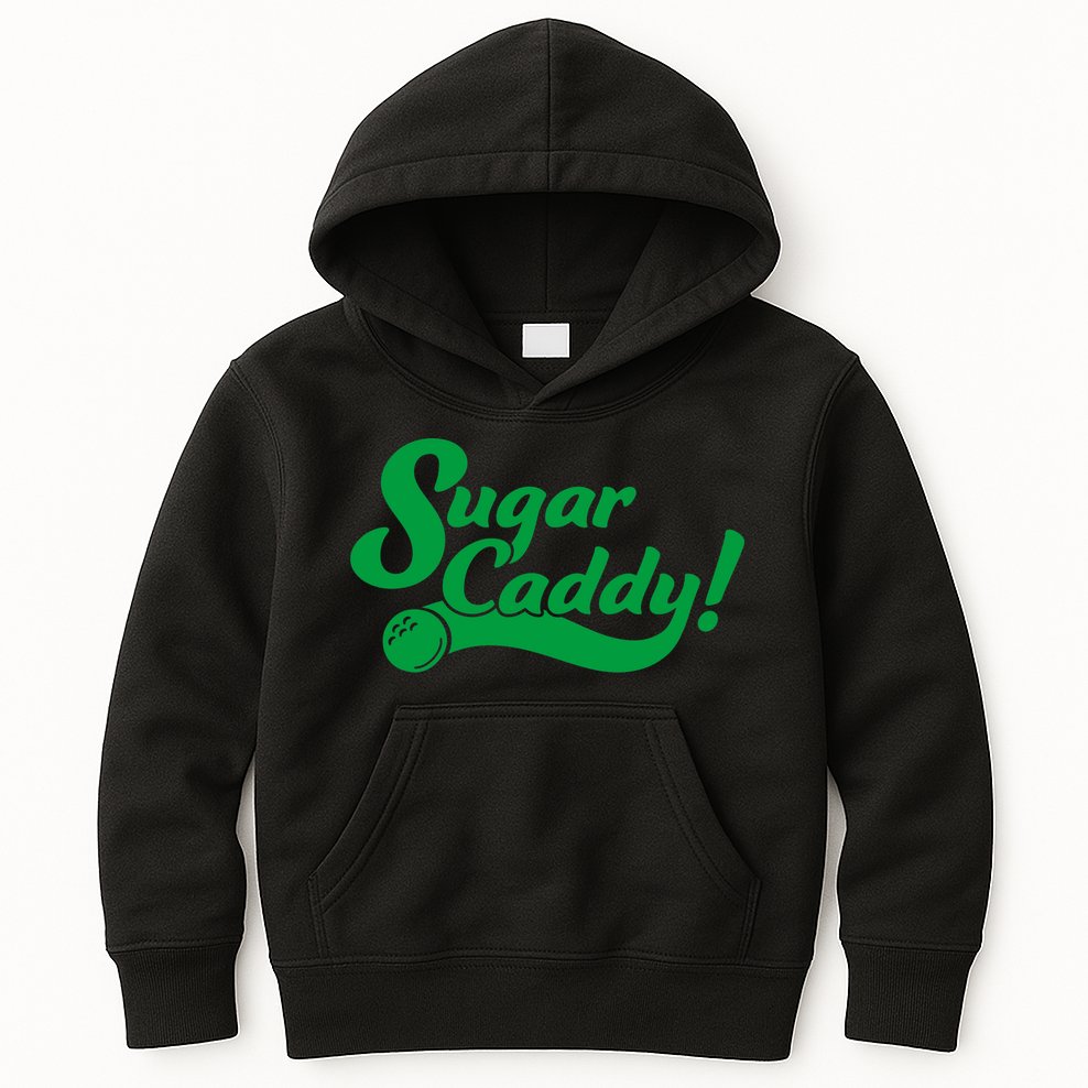 Golf Player Funny Caddy Costume Sugar Caddy Golf Tournament Kids Hoodie