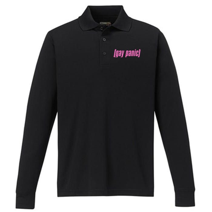 Gay Panic Fear You Meme Queer Lgbt Protest Pride Performance Long Sleeve Polo